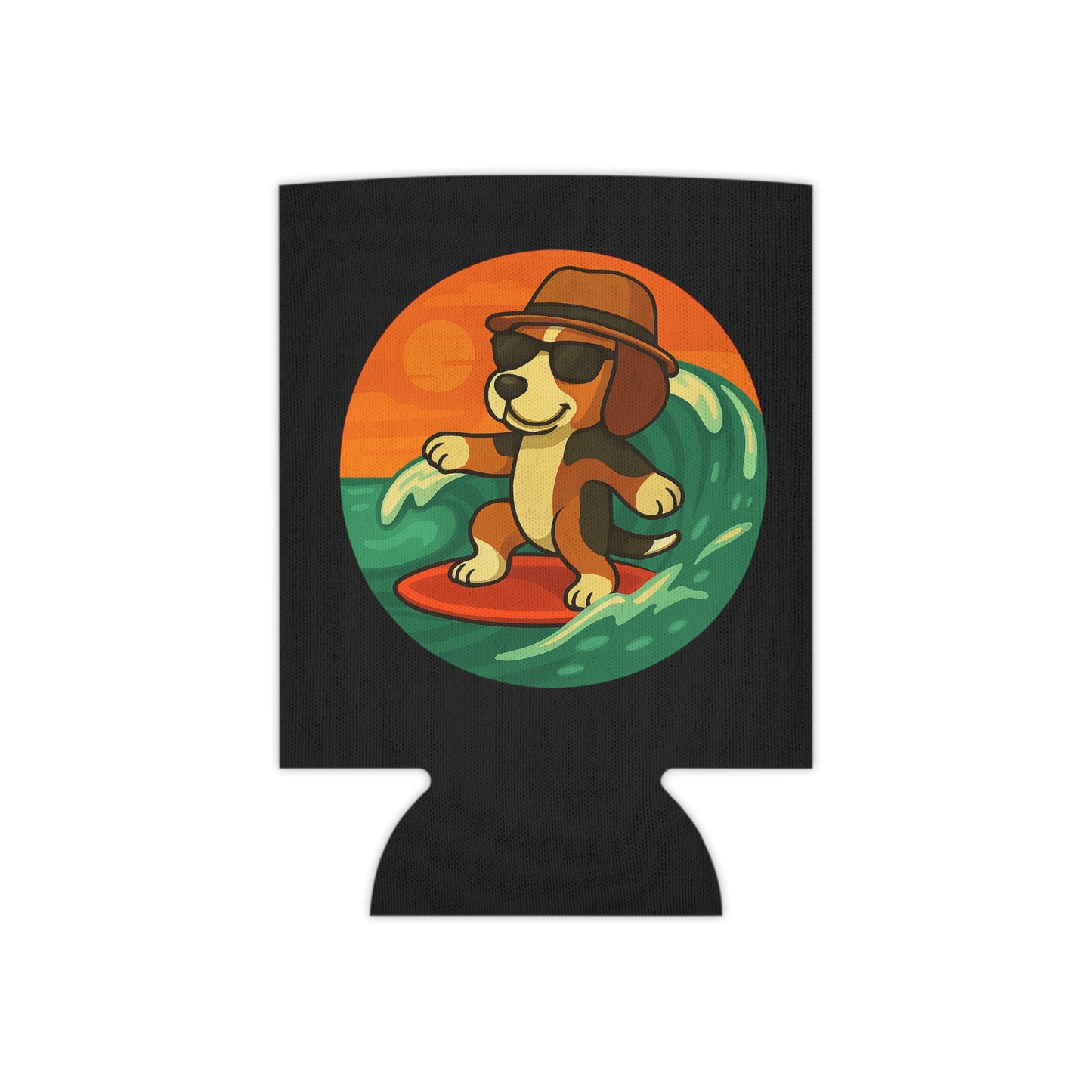 Surfer Beagle - Regular Koozie