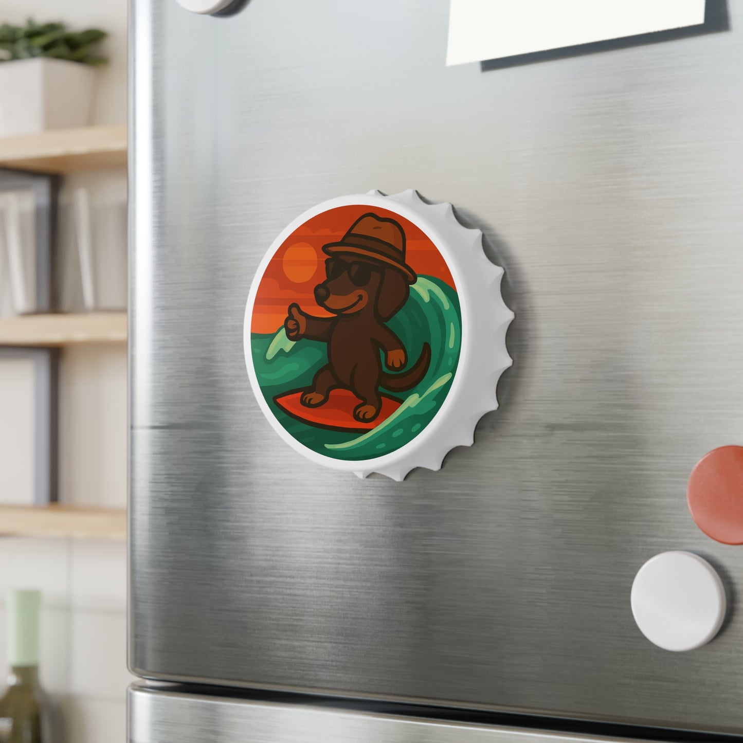 Surfer Dachshund - Bottle Opener