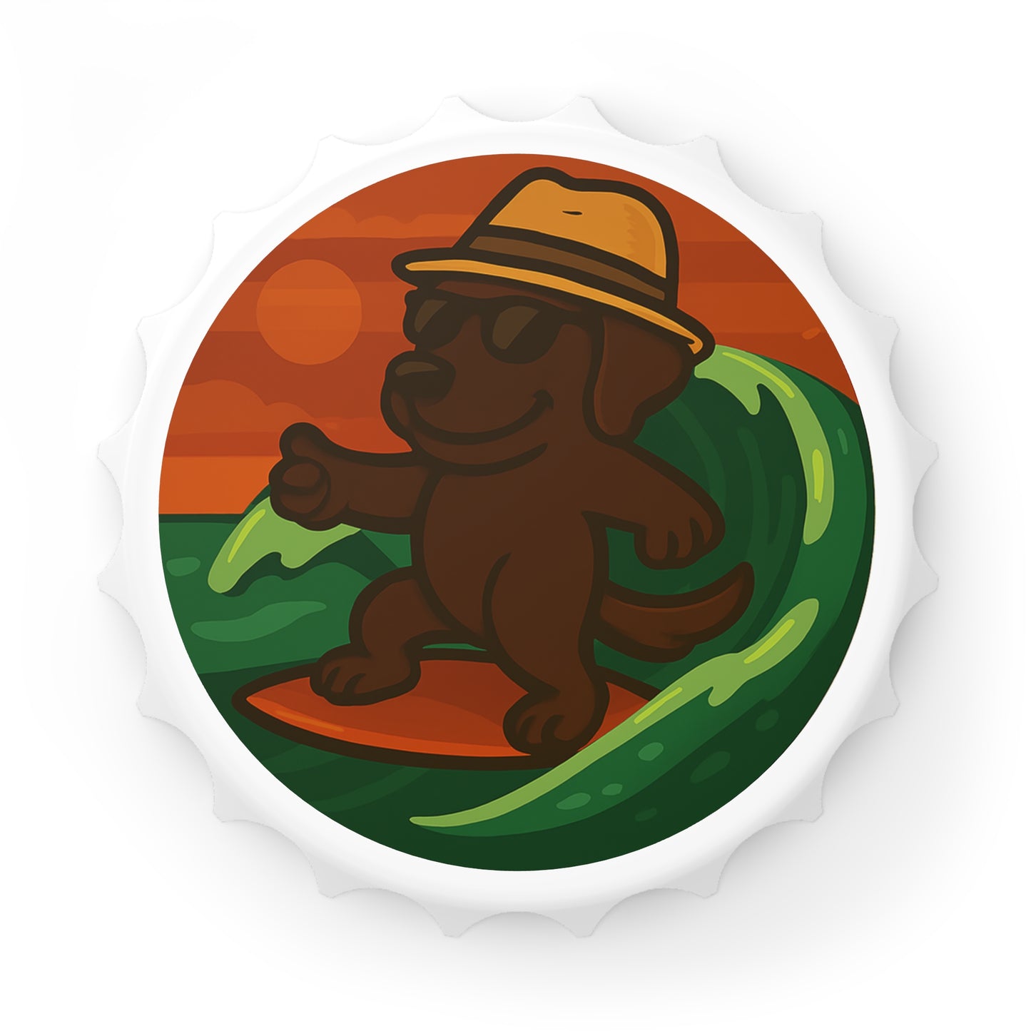 Surfer Labrador - Bottle Opener