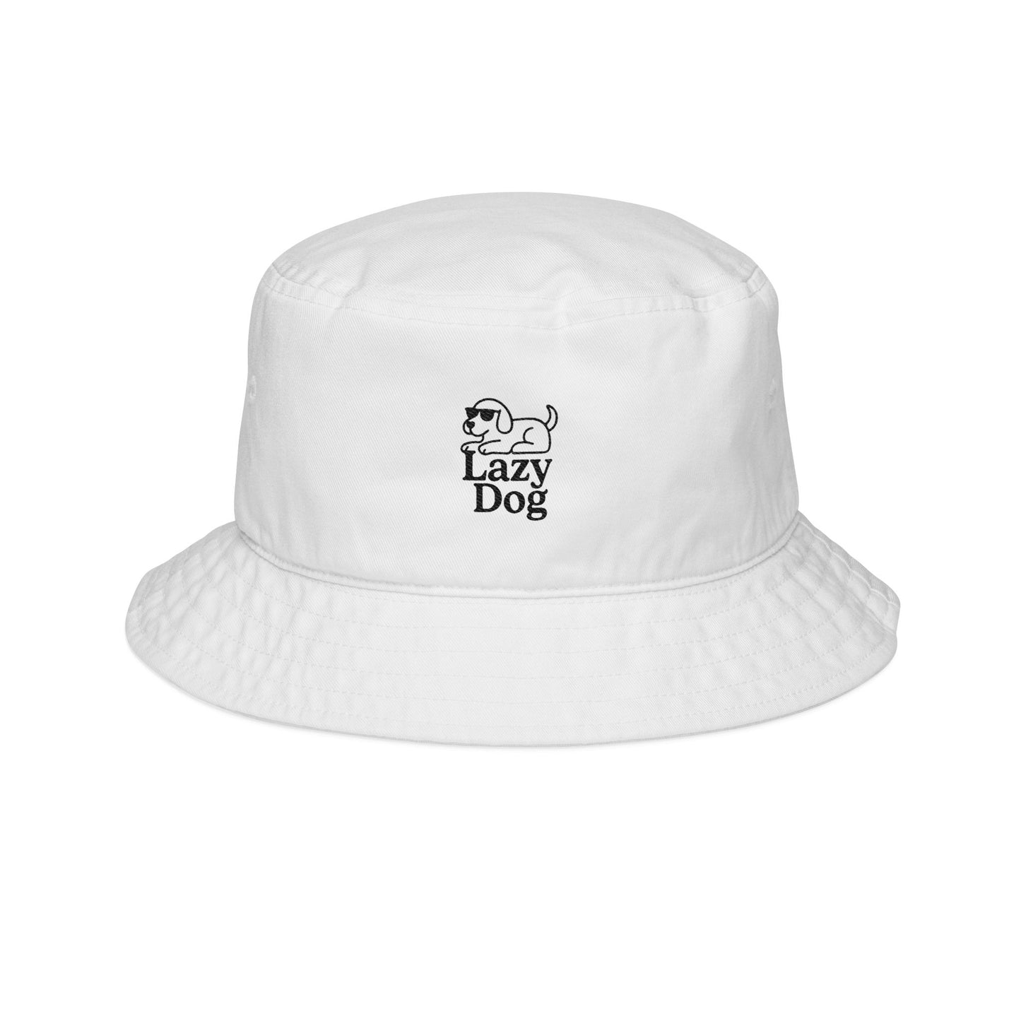 Lazy Dog Embroidered Bucket Hat