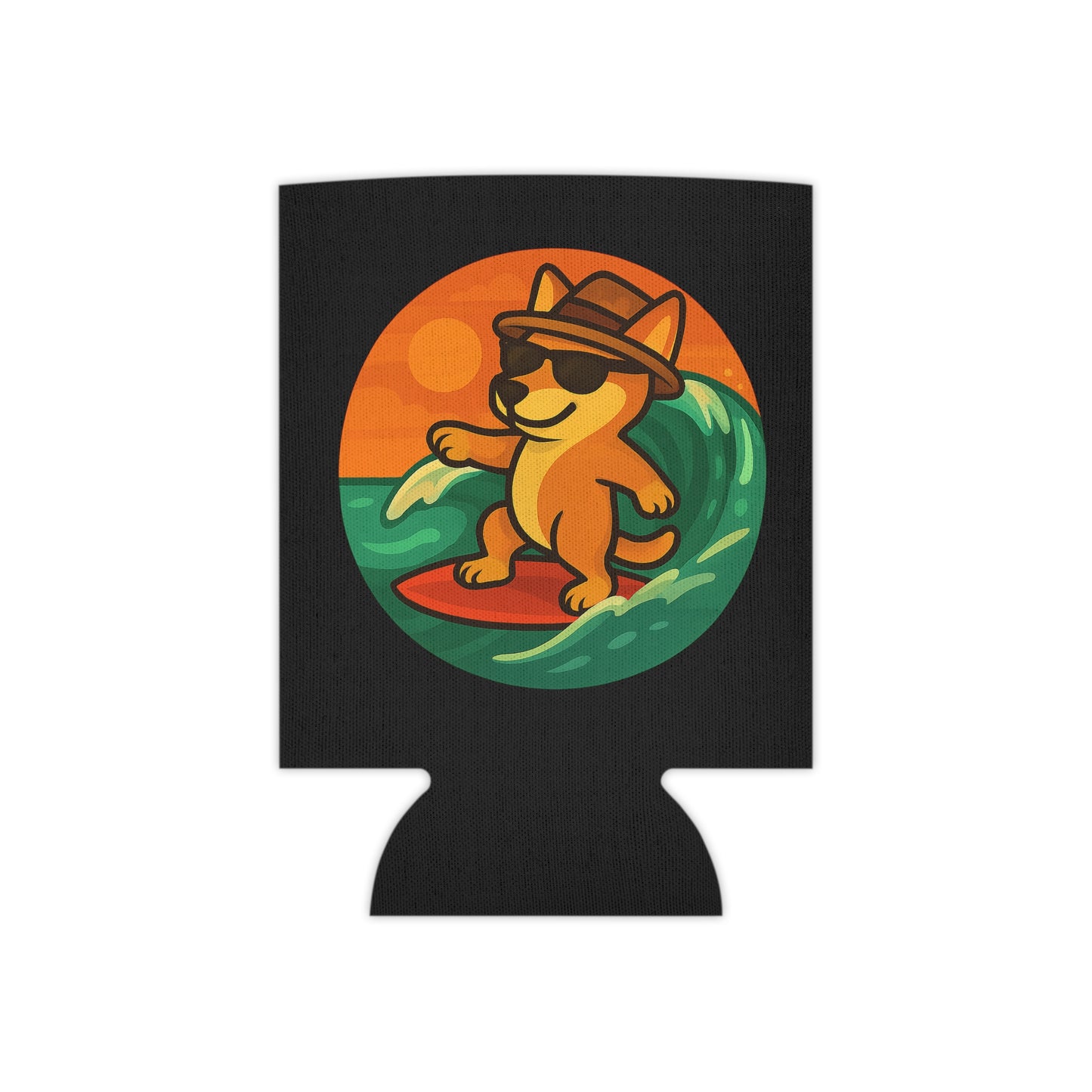Surfer Shiba Inu - Regular Koozie