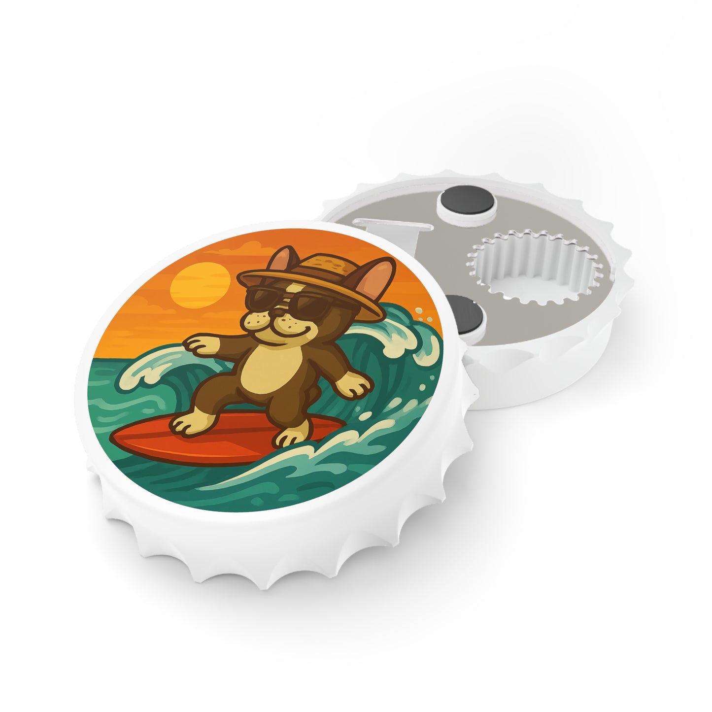 Surfer French Bulldog - Bottle Opener