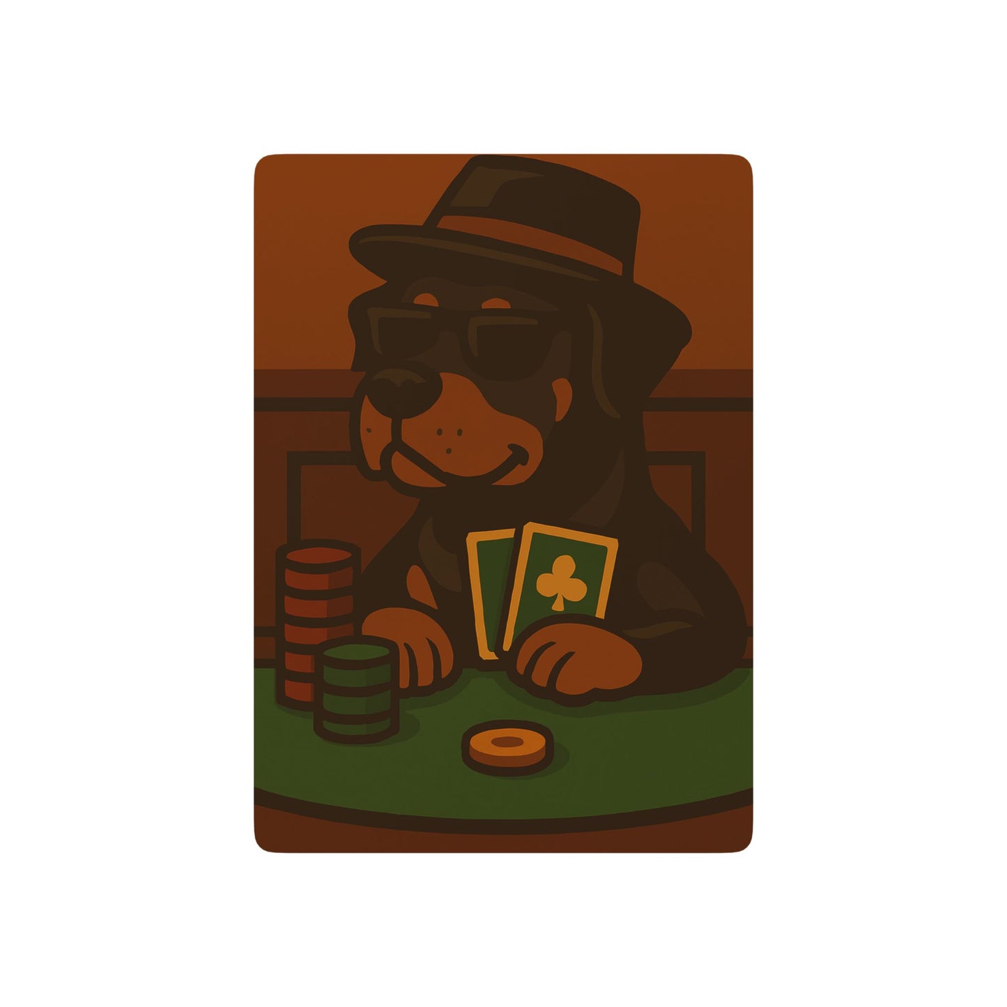 Poker Rottweiler - Playing Cards