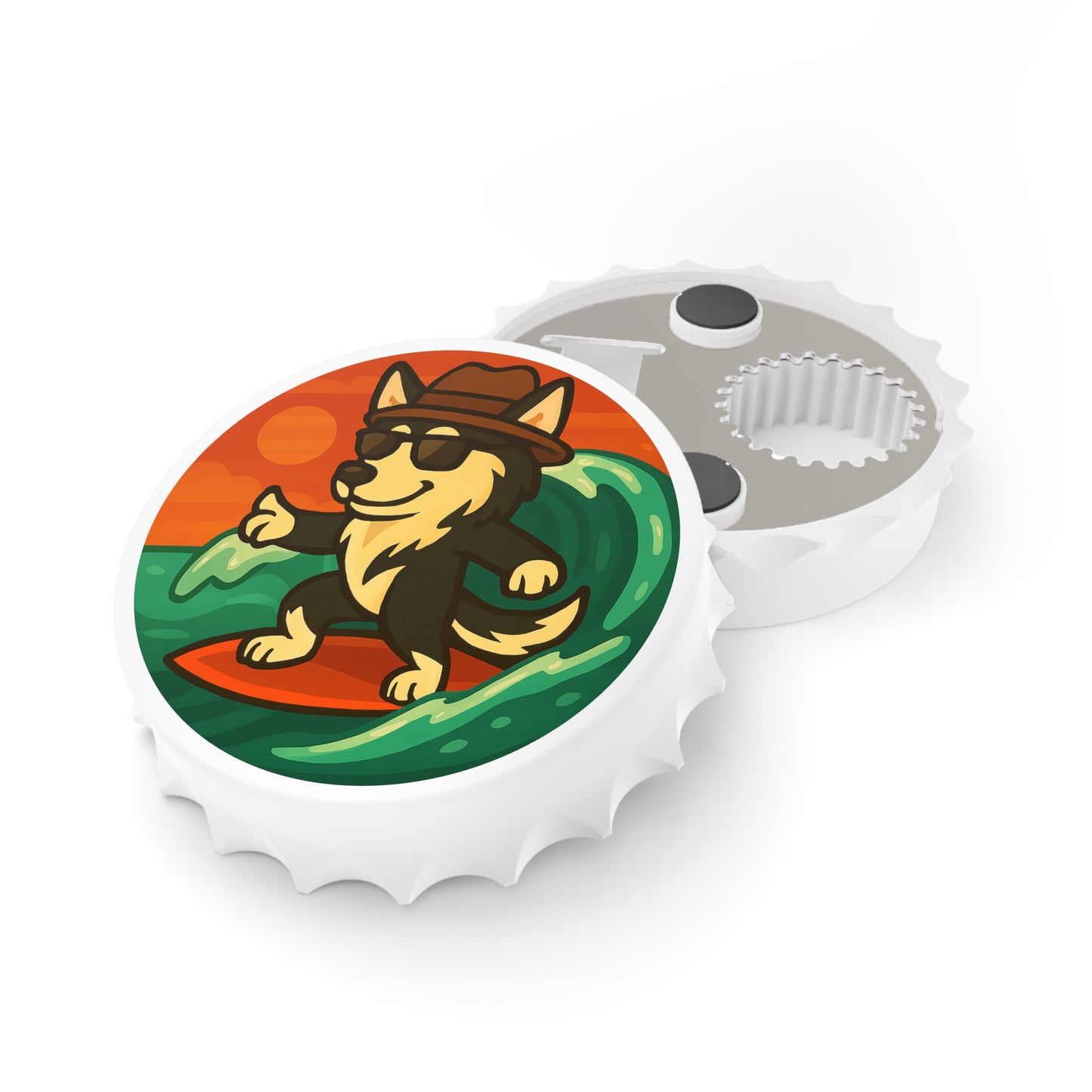 Surfer Husky - Bottle Opener