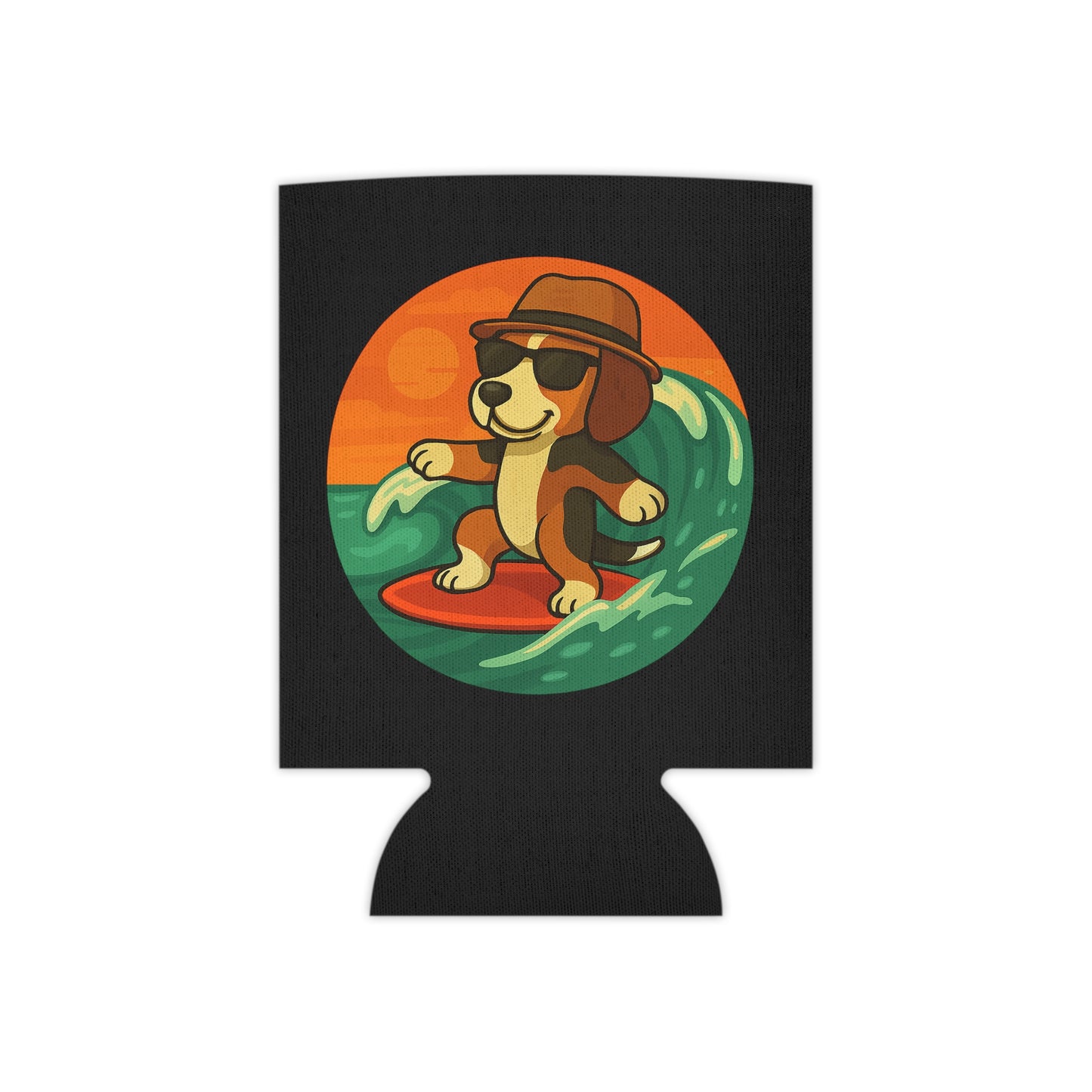 Surfer Beagle - Regular Koozie