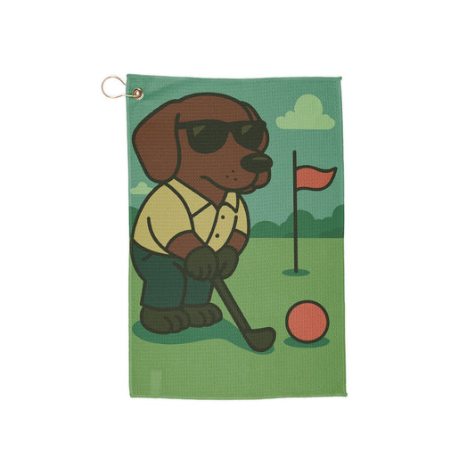 Golfer Labrador - Golf Towel