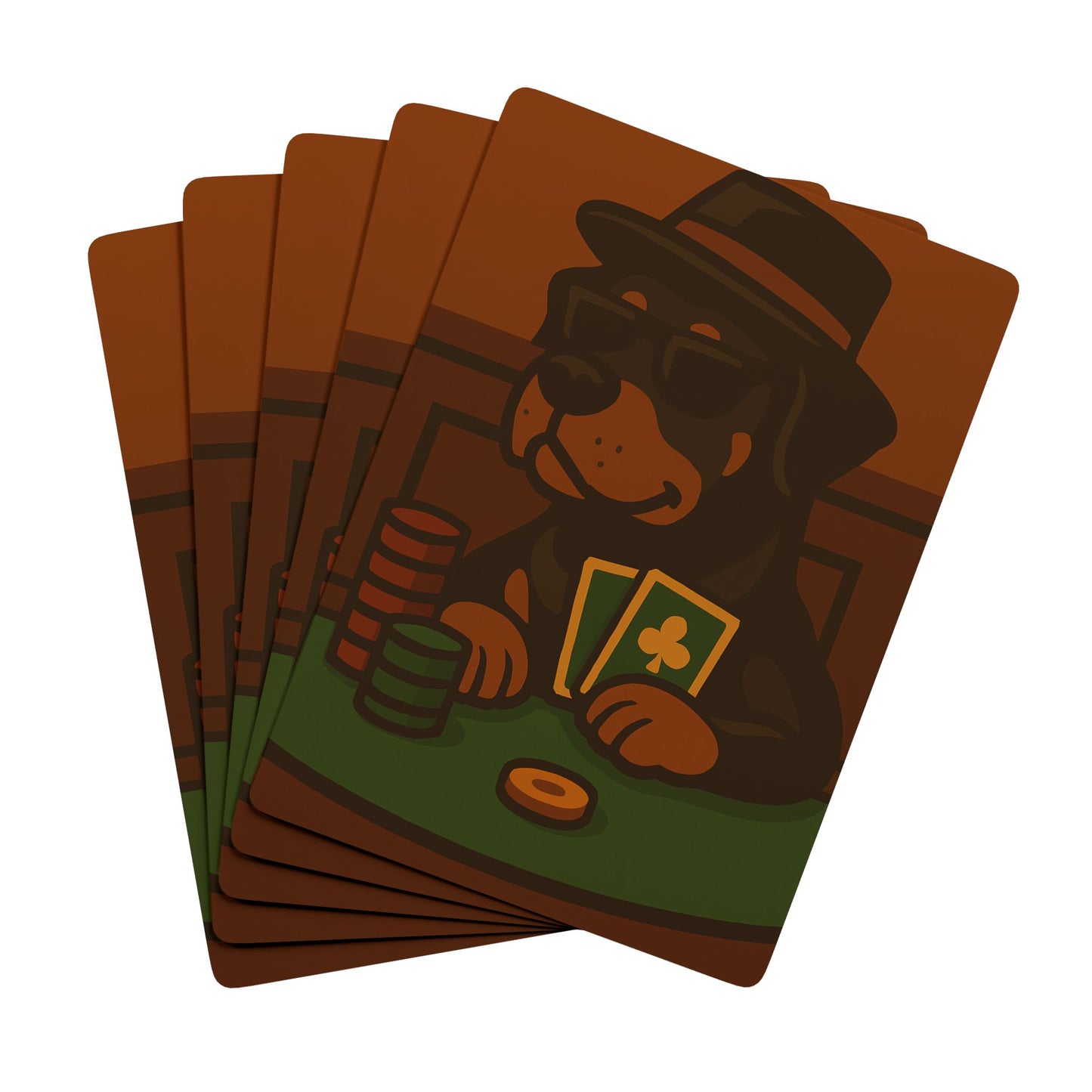 Poker Rottweiler - Playing Cards