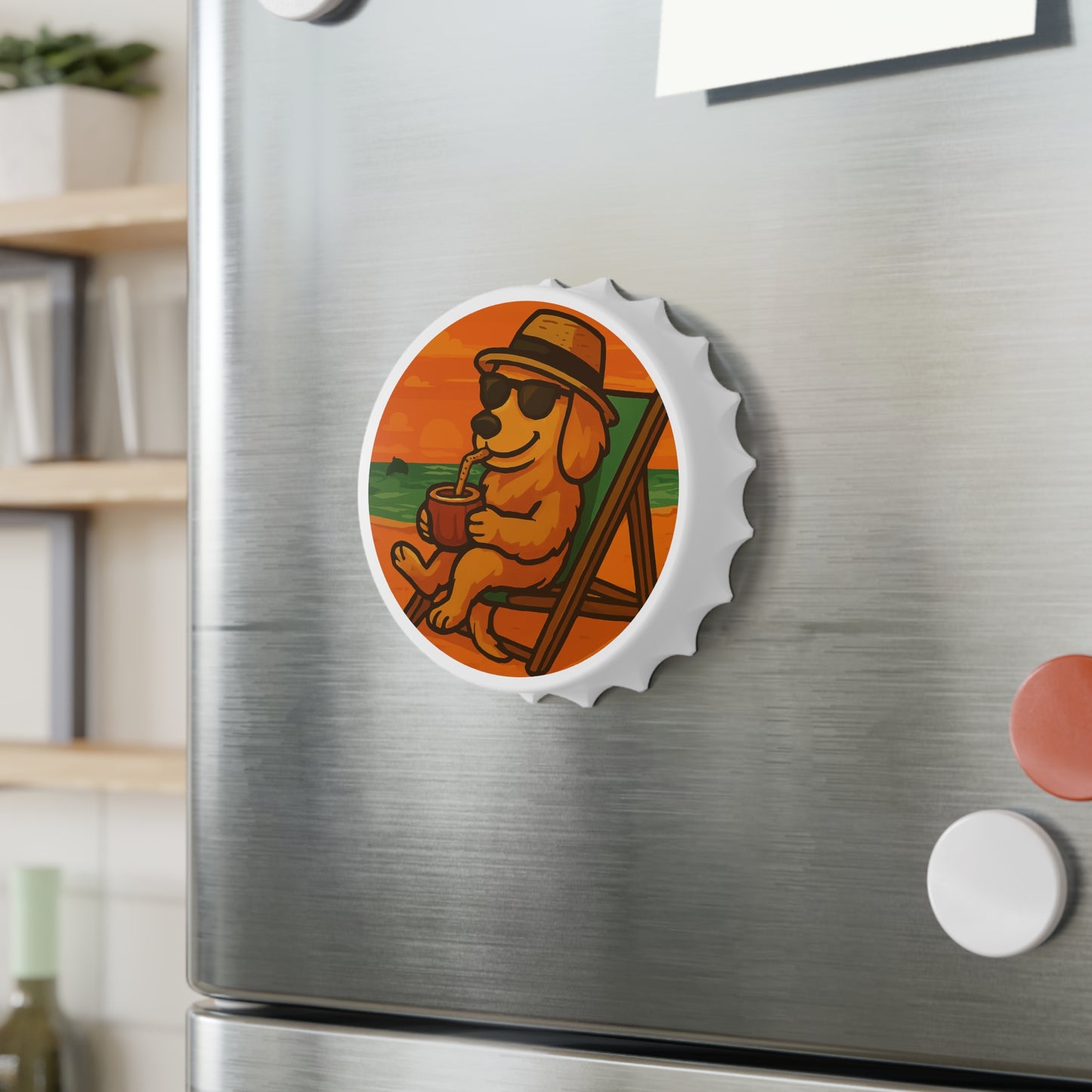 Lazy Golden Retriever - Bottle Opener