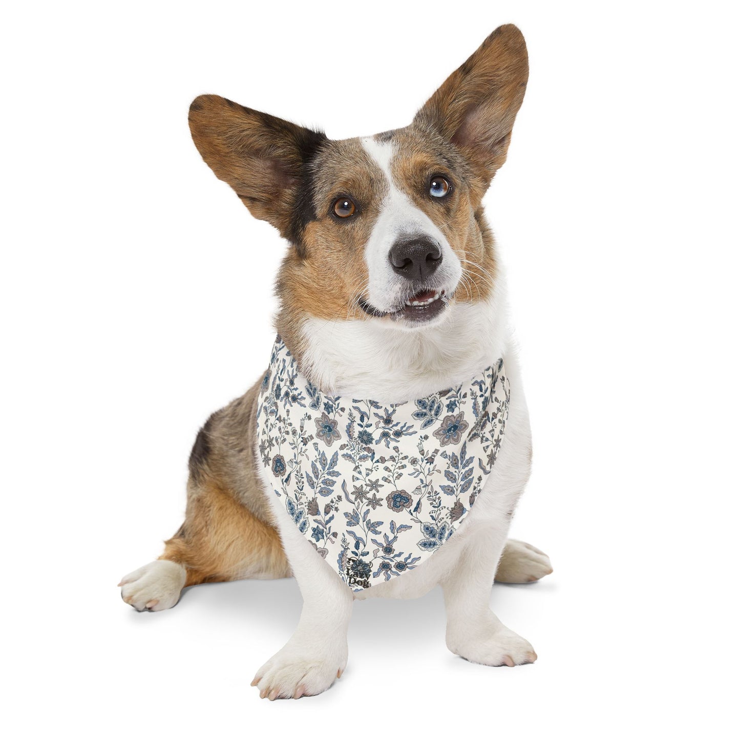 Blue Floral - Pet Bandana