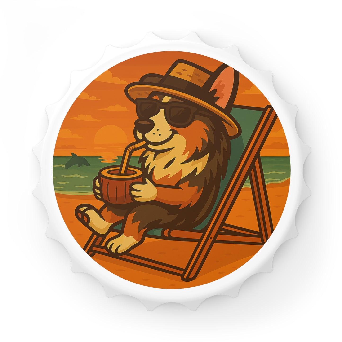 Lazy Australian Shepherd - Bottle Opener