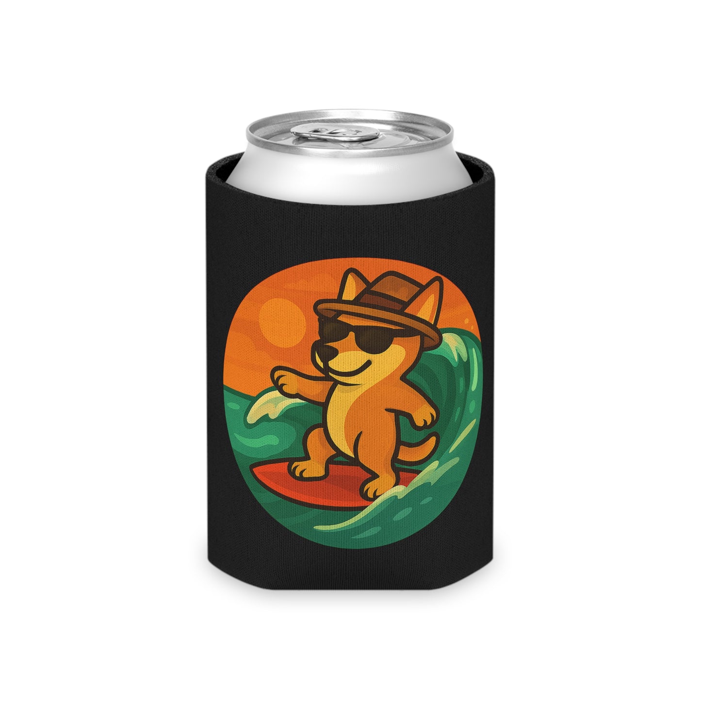 Surfer Shiba Inu - Regular Koozie