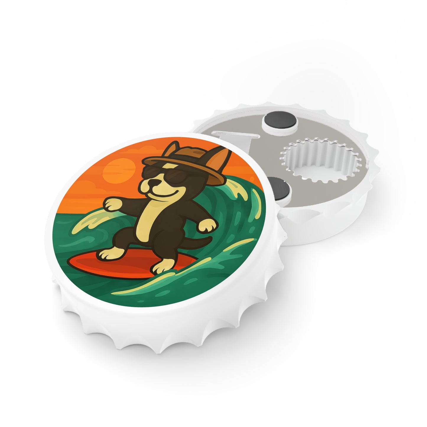 Surfer Boston Terrier - Bottle Opener