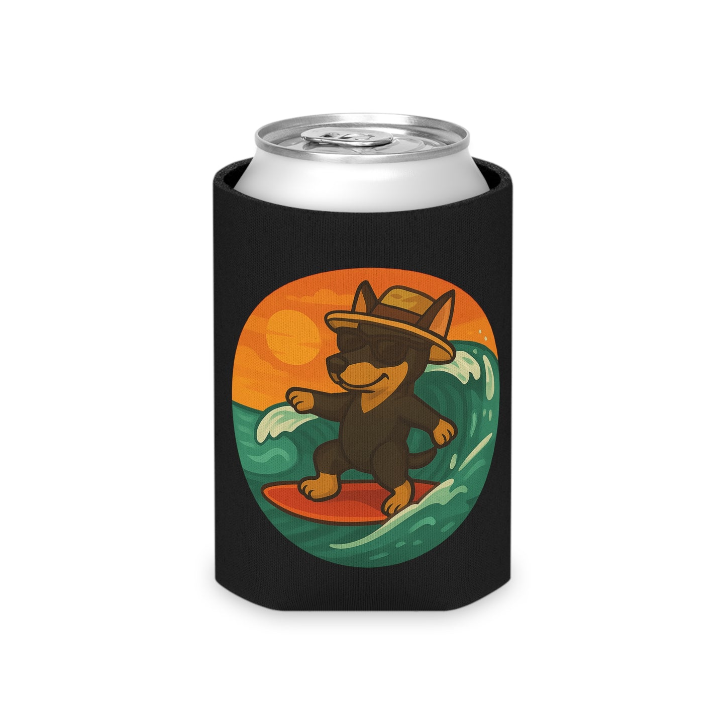 Surfer Dobermann Pinscher - Regular Koozie