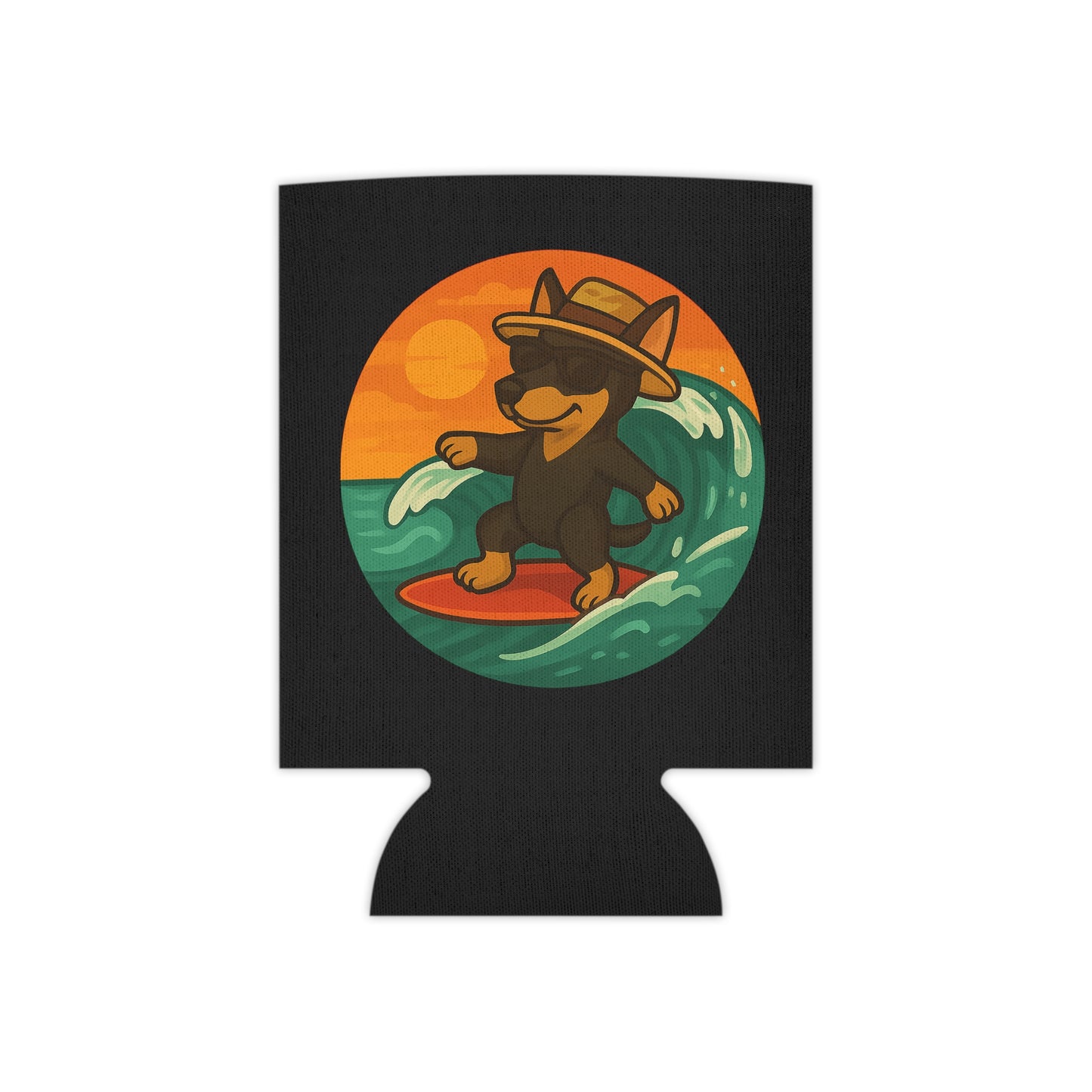 Surfer Dobermann Pinscher - Regular Koozie