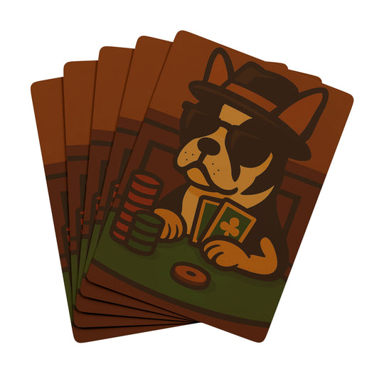 Poker Boston Terrier - Playing Cards