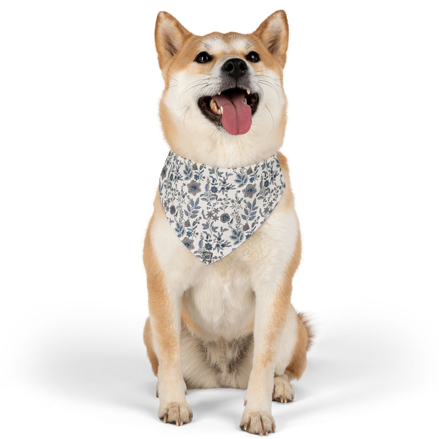 Blue Floral - Pet Bandana