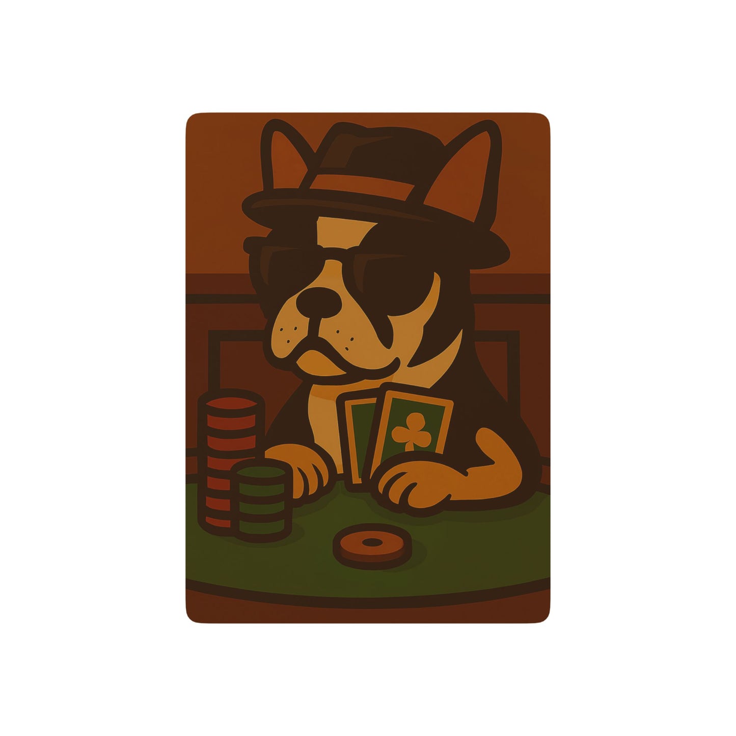 Poker Boston Terrier - Playing Cards