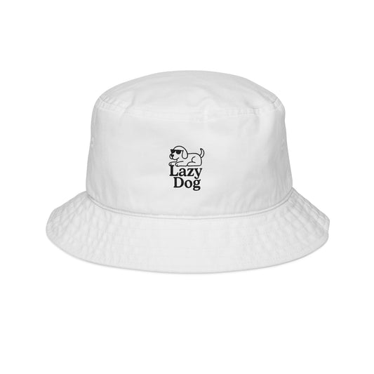 Lazy Dog Embroidered Bucket Hat