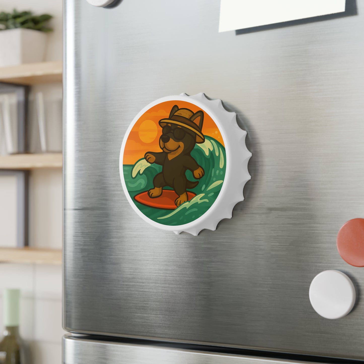 Surfer Rottweiler - Bottle Opener
