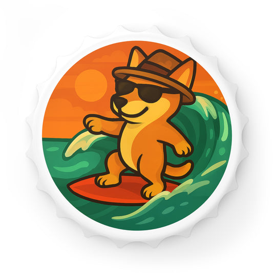 Surfer Shiba Inu - Bottle Opener