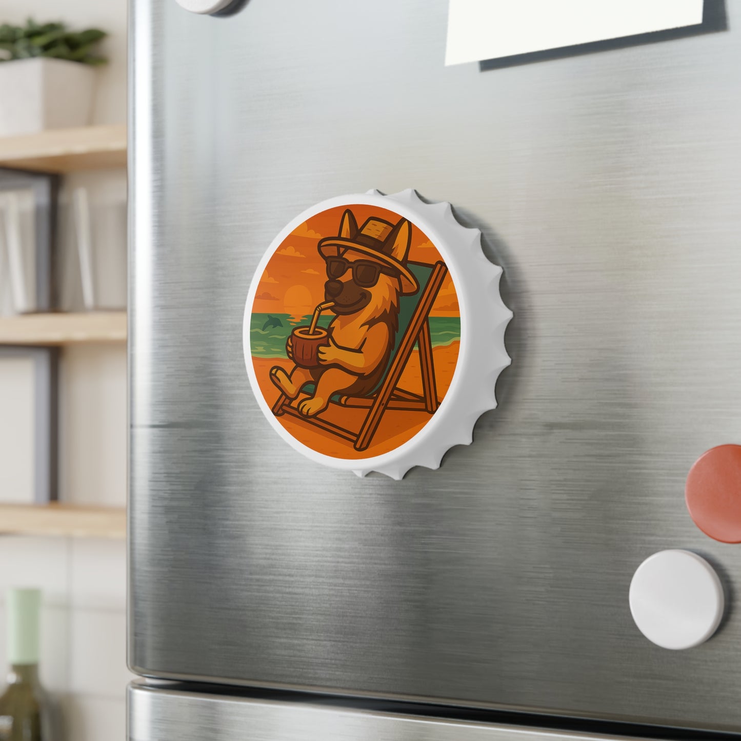 Lazy German Shepherd - Bottle Opener