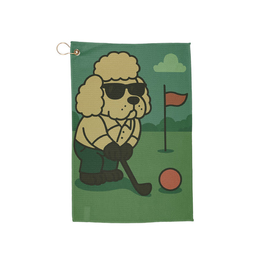 Golfer Poodle - Golf Towel