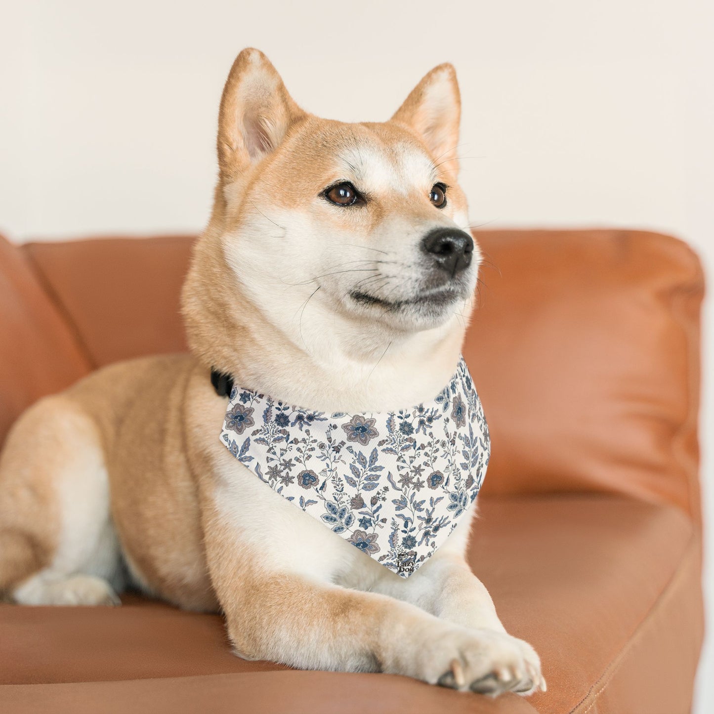 Blue Floral - Pet Bandana