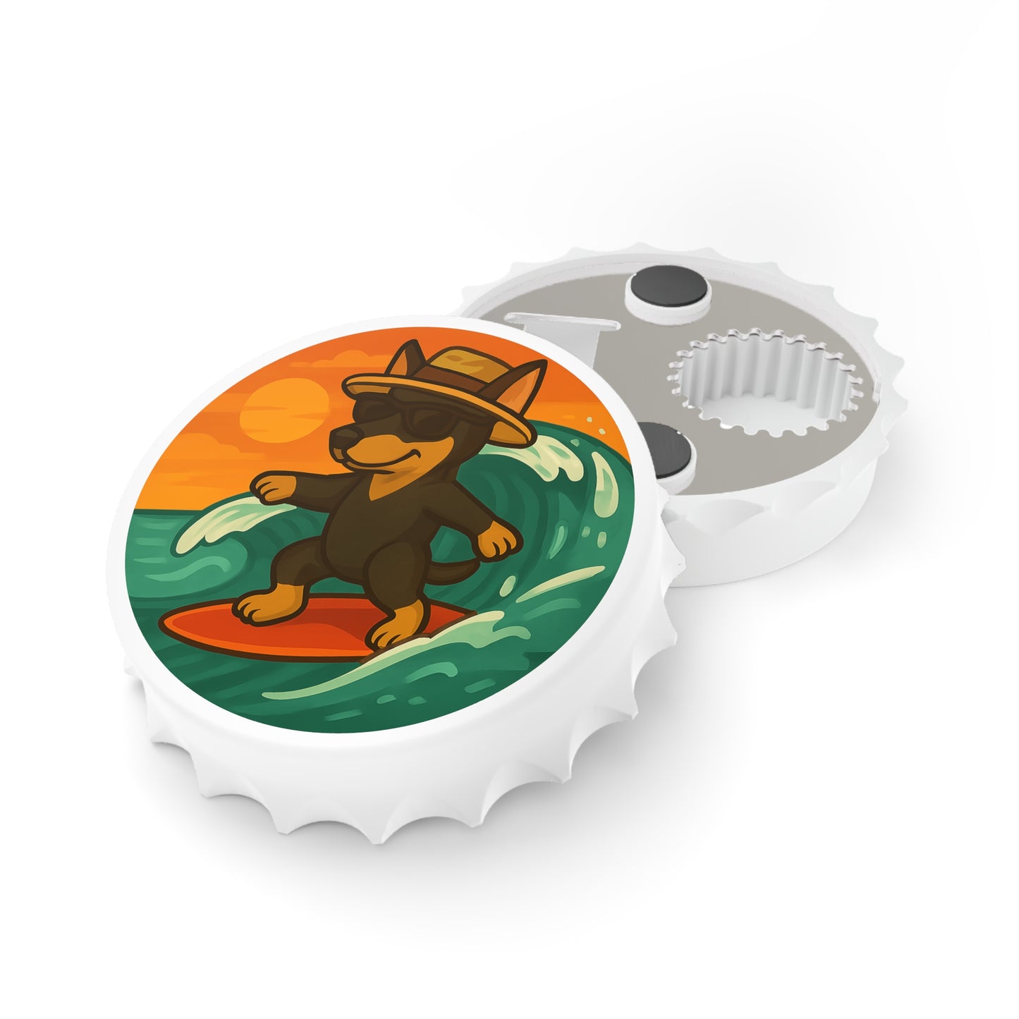 Surfer Dobermann Pinscher - Bottle Opener