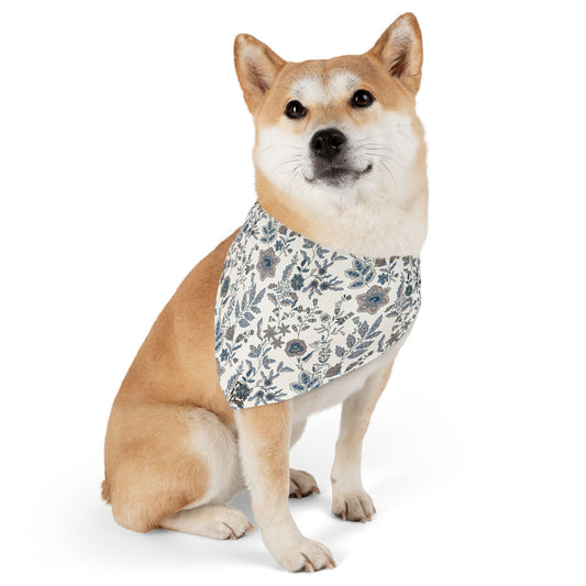 Blue Floral - Pet Bandana