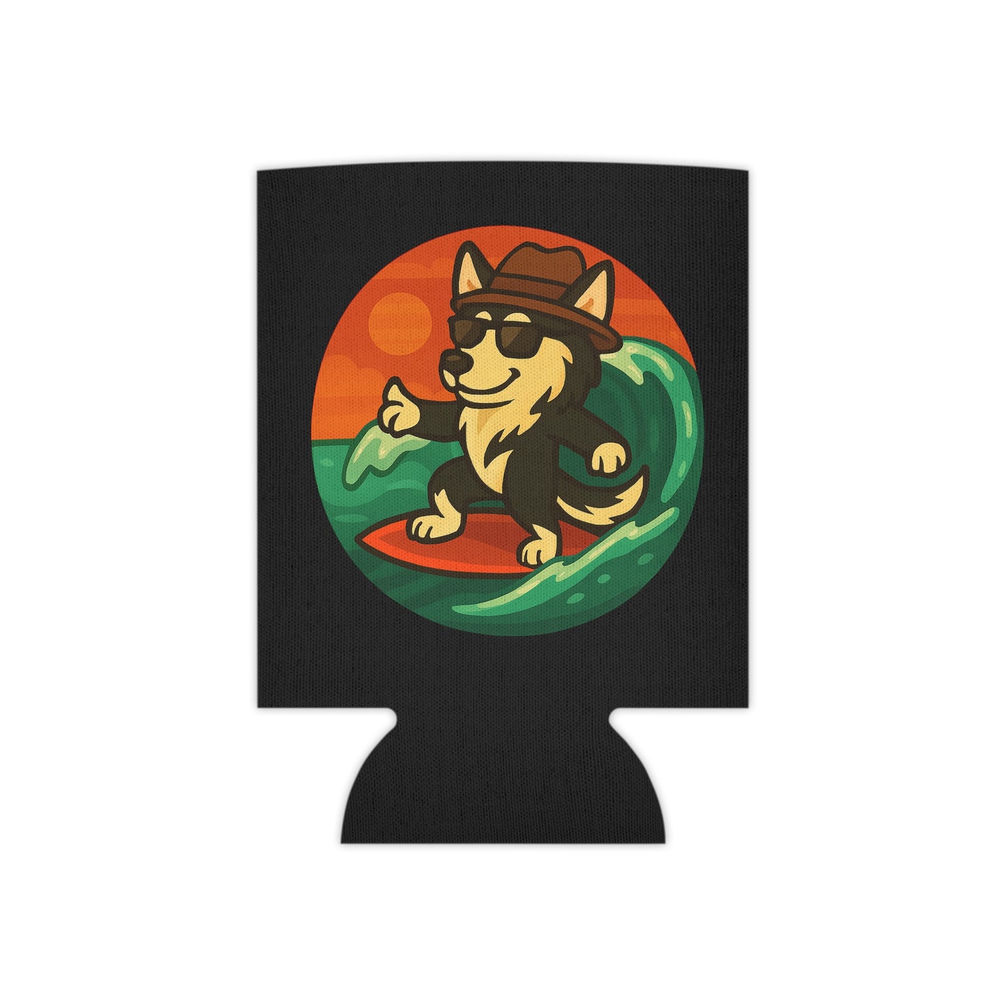 Surfer Husky - Regular Koozie