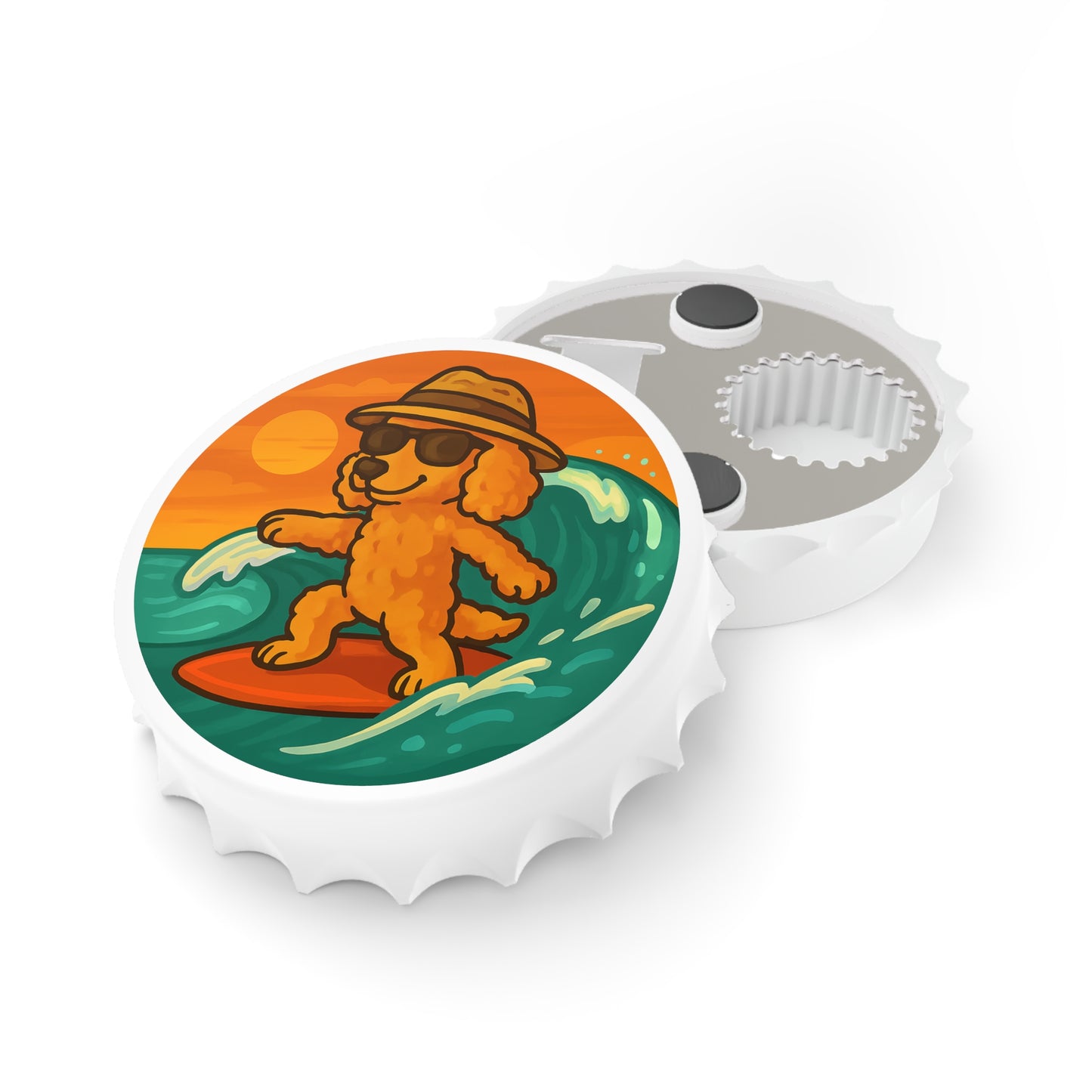 Surfer Poodle - Bottle Opener