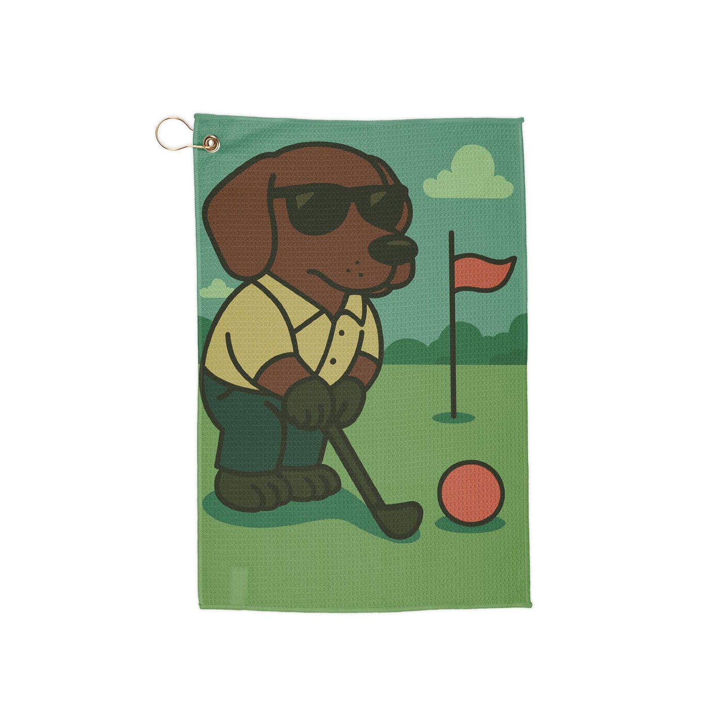 Golfer Labrador - Golf Towel