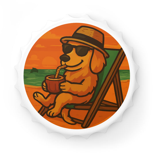 Lazy Golden Retriever - Bottle Opener