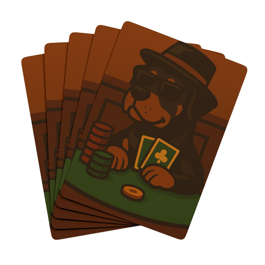 Poker Rottweiler - Playing Cards