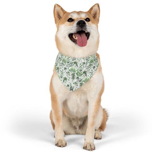 Green Floral - Pet Bandana