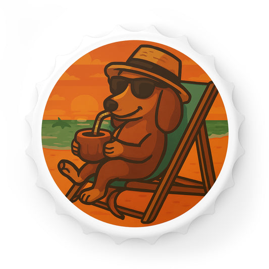 Lazy Dachshund - Bottle Opener
