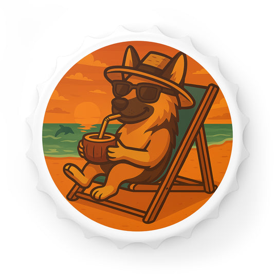 Lazy German Shepherd - Bottle Opener
