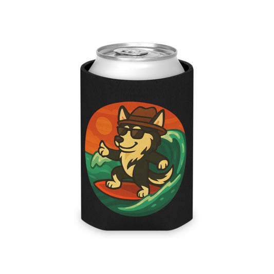 Surfer Husky - Regular Koozie