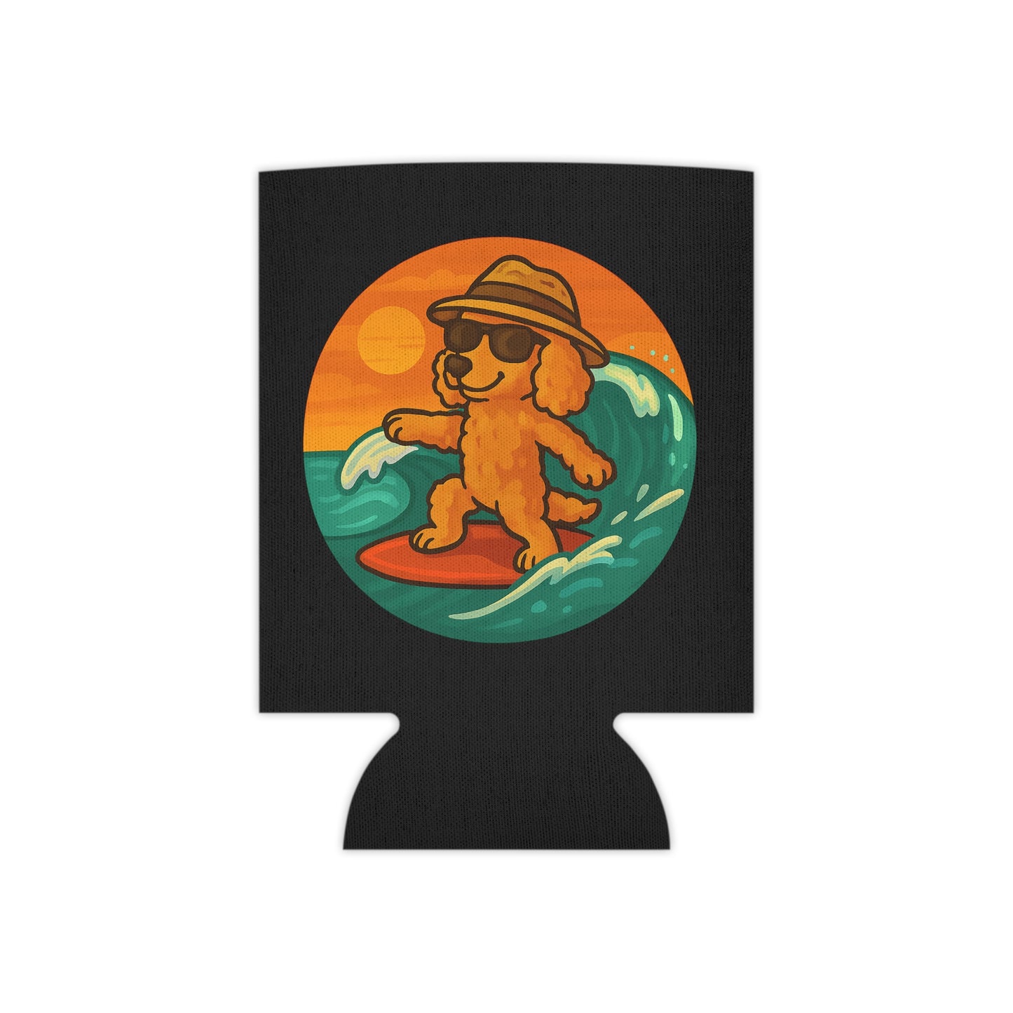 Surfer Poodle - Regular Koozie