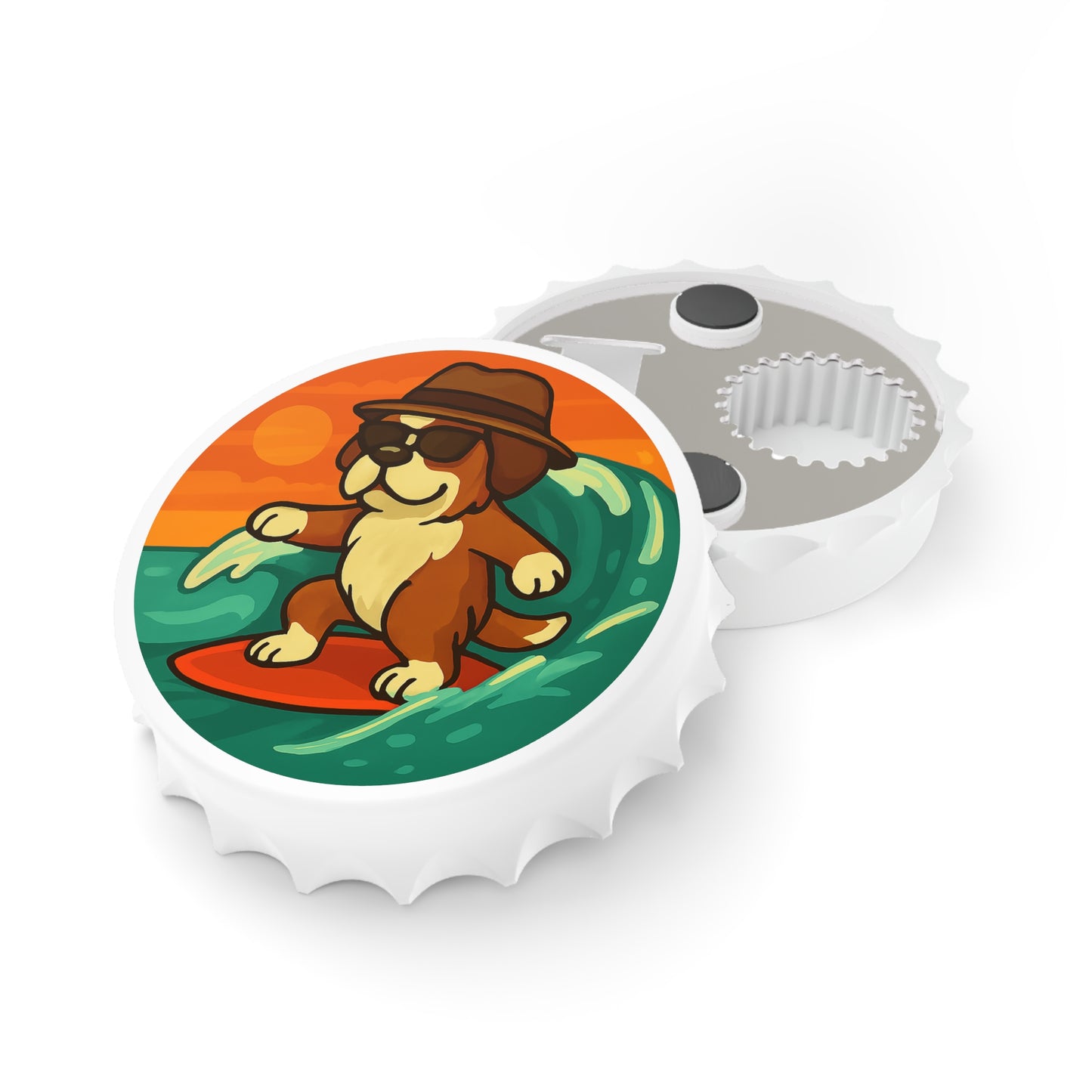 Surfer Saint Bernard - Bottle Opener