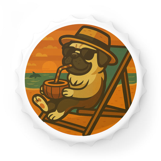 Lazy Pug - Bottle Opener