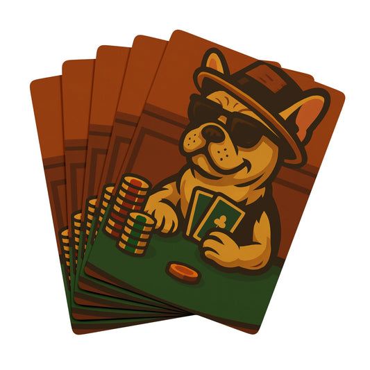 Poker French Bulldog - Playing Cards