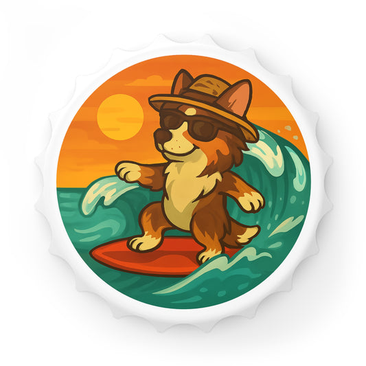 Surfer Australian Shepherd - Bottle Opener