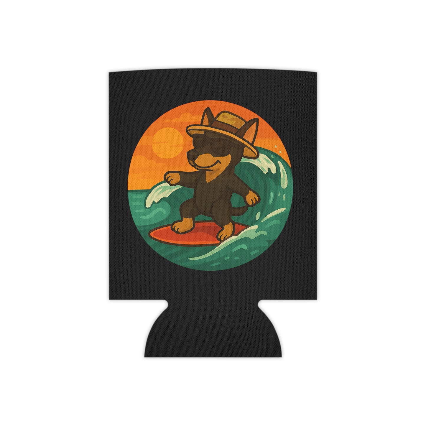 Surfer Dobermann Pinscher - Regular Koozie