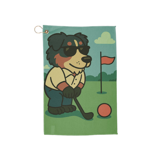 Golfer Australian Shepherd - Golf Towel