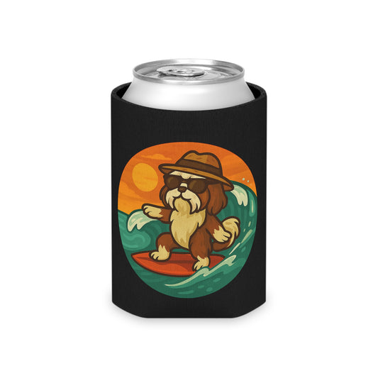 Surfer Shih Tzu - Regular Koozie