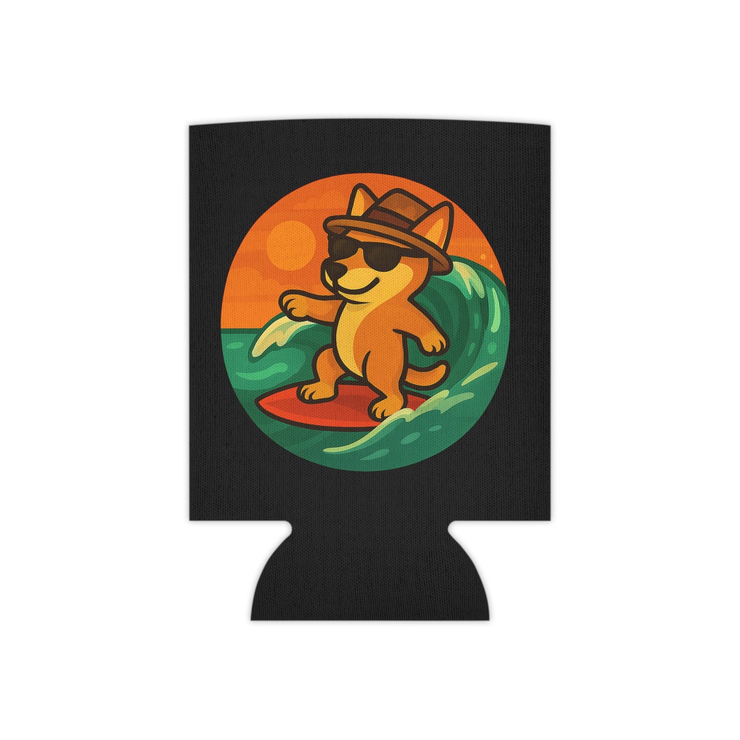 Surfer Shiba Inu - Regular Koozie