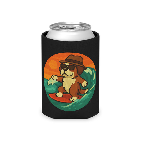 Surfer Saint Bernard - Regular Koozie