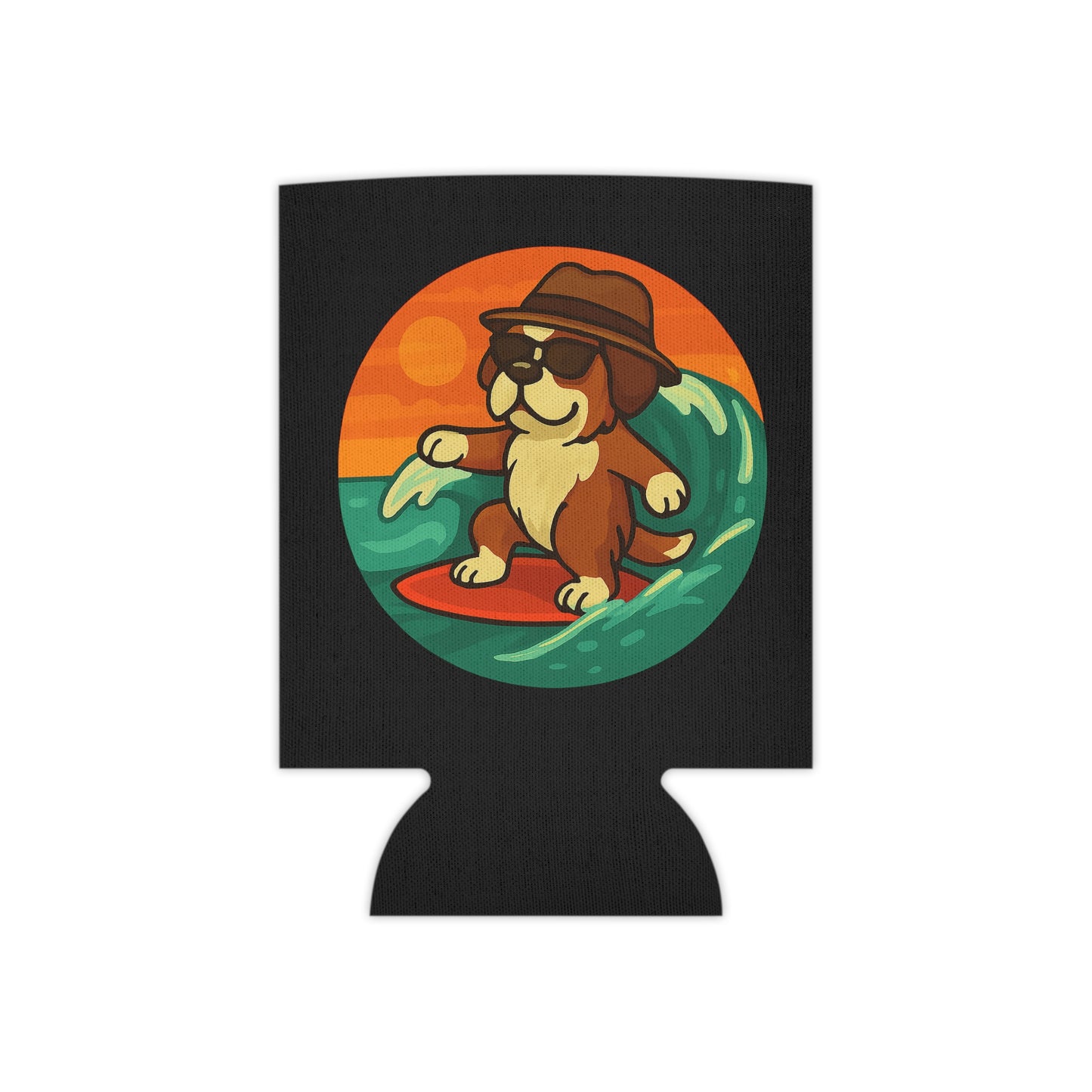 Surfer Saint Bernard - Regular Koozie