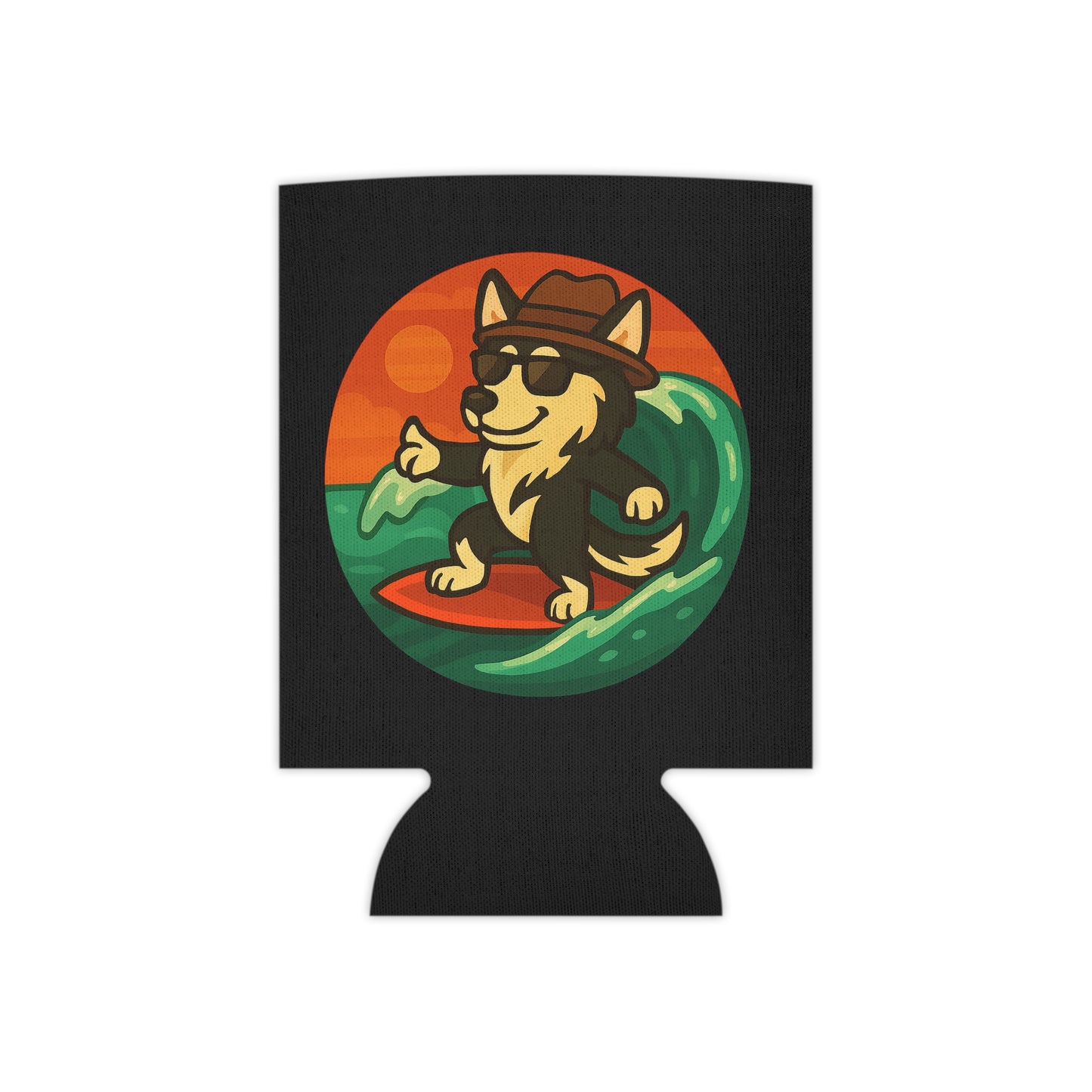 Surfer Husky - Regular Koozie